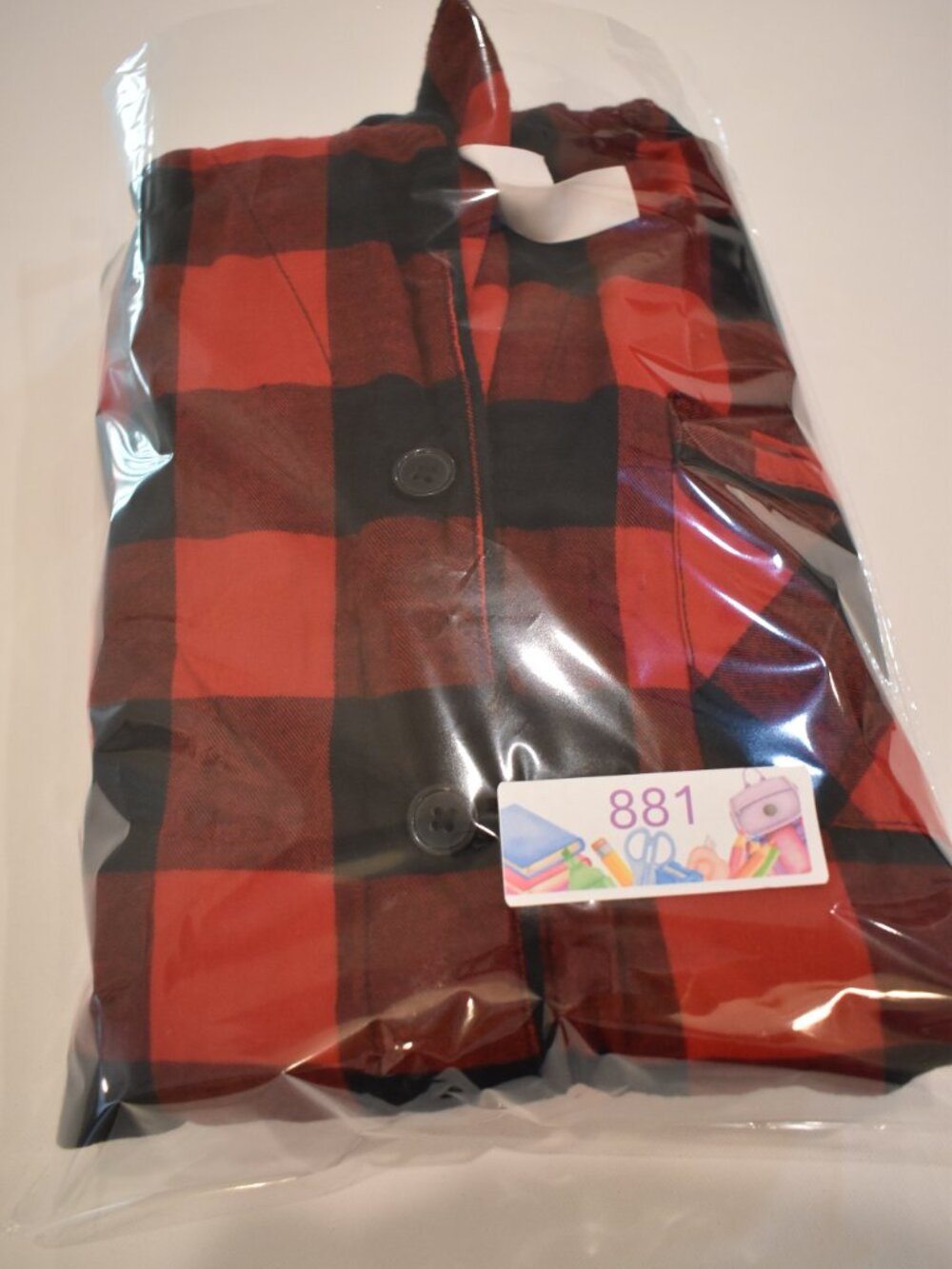 Wondershop Target Women L Red Black Buffalo Plaid 2 Piece Christmas Pajama Set - Picture 6 of 6